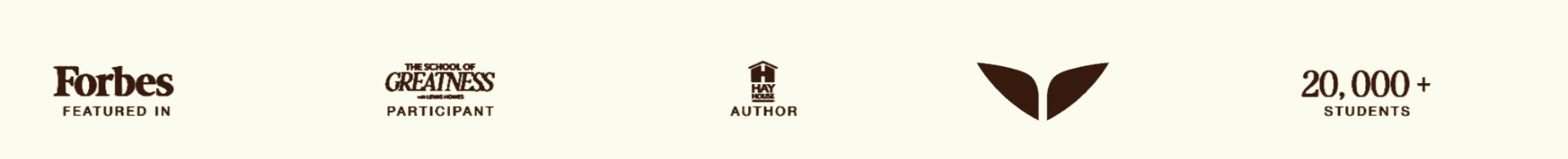 Featured in Forbes, The School of Greatness, Hay House, and trusted by 20,000+ students